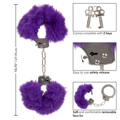 ULTRA FLUFFY FURRY CUFFS - PURPLE