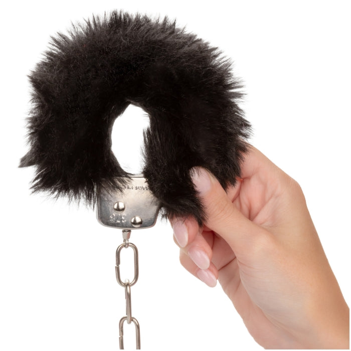 ULTRA FLUFFY FURRY CUFFS - BLACK