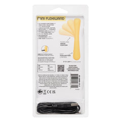 VIBE WAND 5" YELLOW 10X BOUNDLESS MINI FLEXIWAND