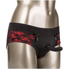 SCANDAL CROTCHLESS PEGGING PANTY SET S/M