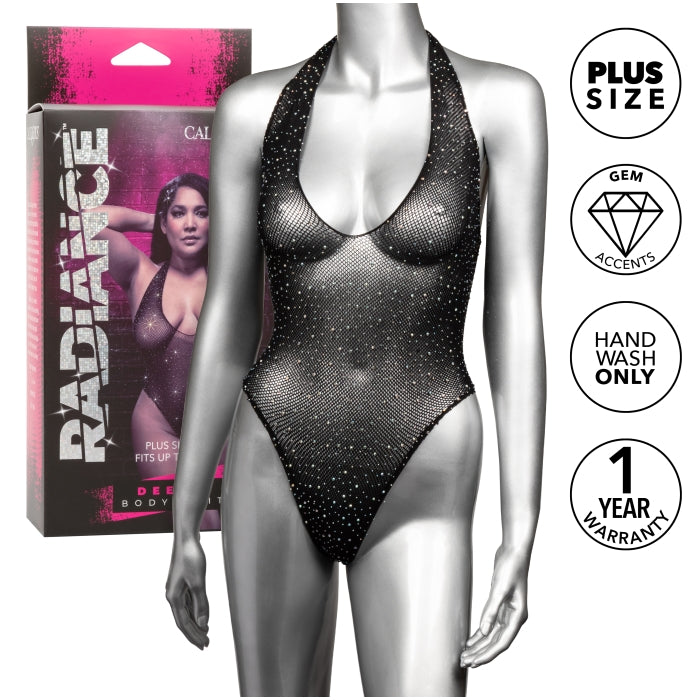 RADIANCE - PLUS SIZE DEEP V BODY SUIT