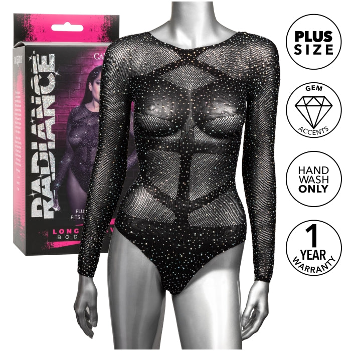 RADIANCE - PLUS SIZE LONG SLEEVE BODY SUIT