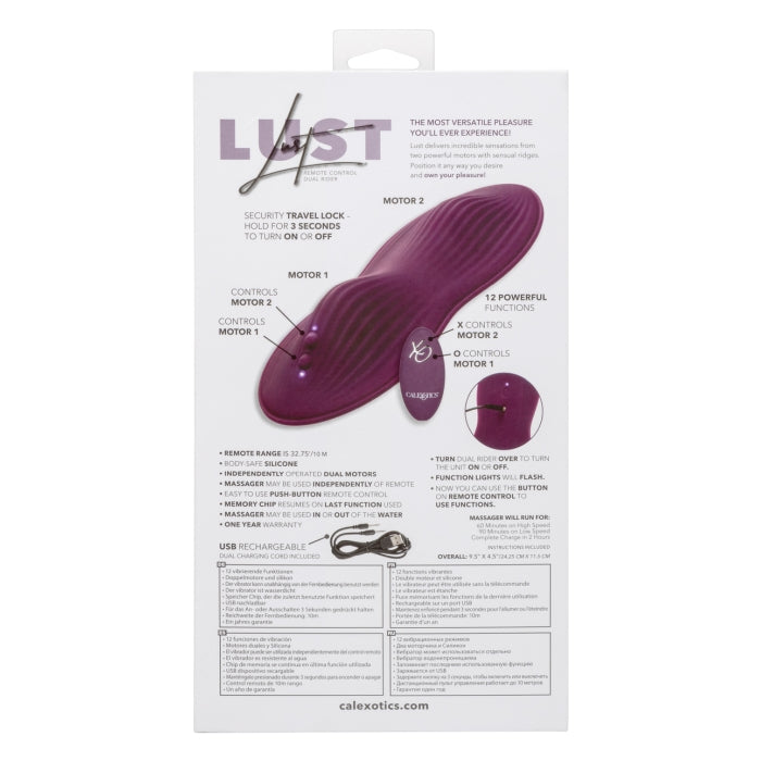 Sara Rider Remotes Control LUST REMOTE CONTROL DUAL RIDER – RAS DISTRIBUTION INC