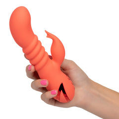 CALI DREAMING COUNTY CUTIE VIBE THRUSTING G-SPOT MASSAGER 4.5" ORANGE
