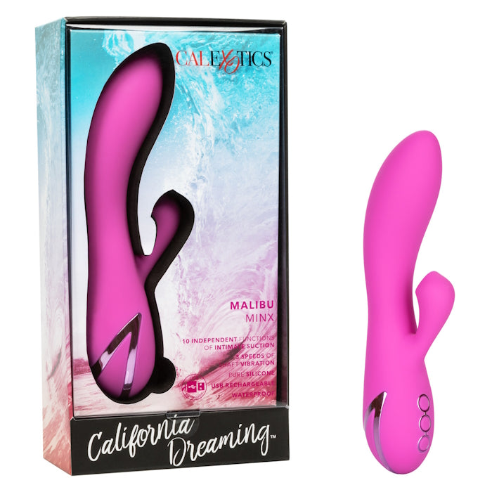 CAL DREAMIN MALIBU MINX VIBE MASSAGER 4.75" PURPLE 10X