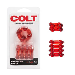 COLT ENHACER RINGS 2SET RED .75"