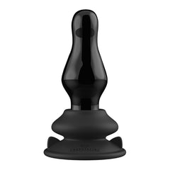 MISSY GLASS VIBE W/ SUCTION CUP & REMOTE 10X - BLACK