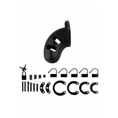 MODEL 01 CHASTITY 3.5" COCK CAGE - BLACK