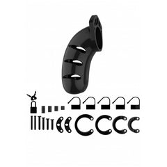 MODEL 03 CHASTITY 4.5" COCK CAGE - BLACK