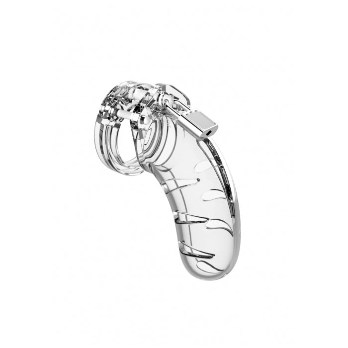 MODEL 03 CHASTITY 4.5" COCK CAGE - CLEAR