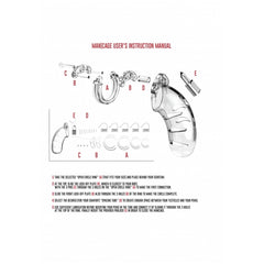 MODEL 03 CHASTITY 4.5" COCK CAGE - CLEAR