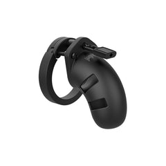 MODEL 20 CHASTITY 3.5" SILICONE COCK CAGE - BLACK