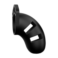 MODEL 20 CHASTITY 3.5" SILICONE COCK CAGE - BLACK