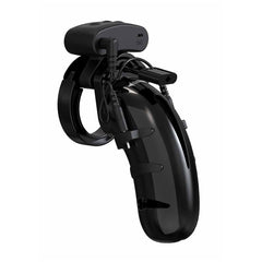 MODEL 22 CHASTITY 4.5" COCK CAGE W/ ELECTRO - BLACK