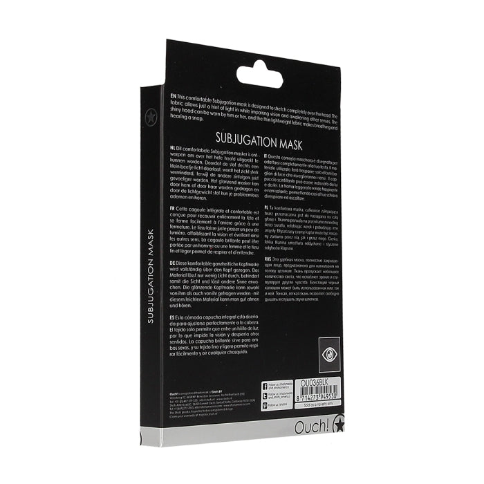 SUBJUGATION MASK - BLACK