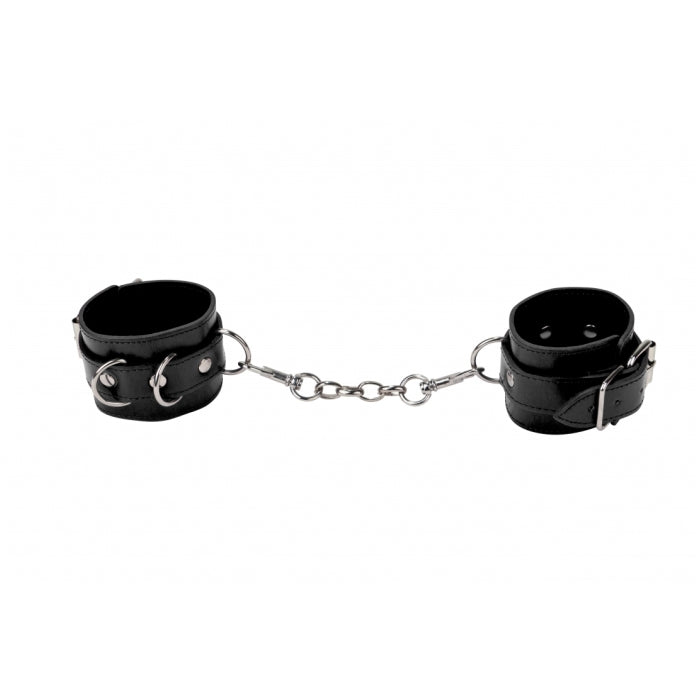 LEATHER CUFFS - BLACK