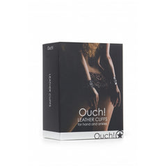 LEATHER CUFFS - BLACK