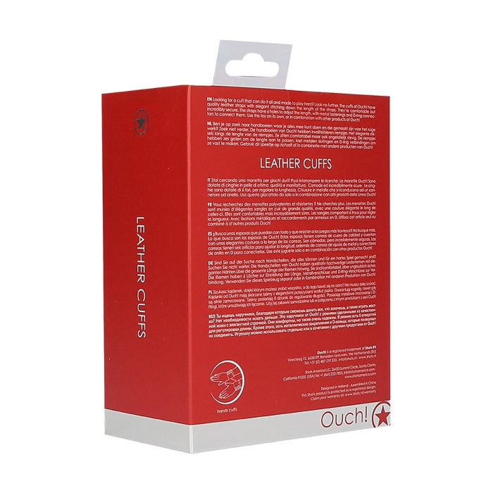 LEATHER CUFFS - RED