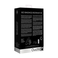 BED BINDINGS RESTRAINT KIT - BLACK