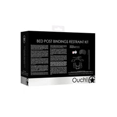 BED POST BINDINGS RESTRAING KIT - BLACK