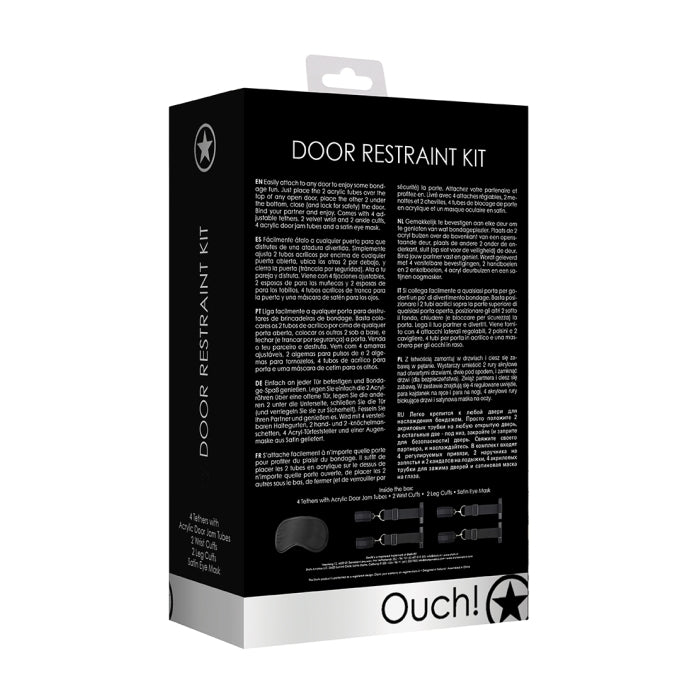 DOOR RESTRAINT SET - BLACK