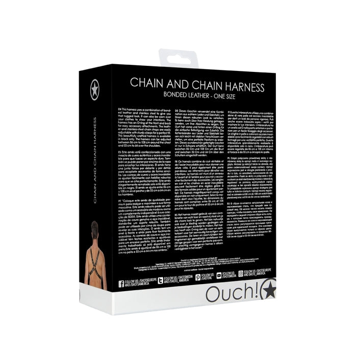 CHAIN AND CHAIN HARNESS - ONE SIZE - BLACK