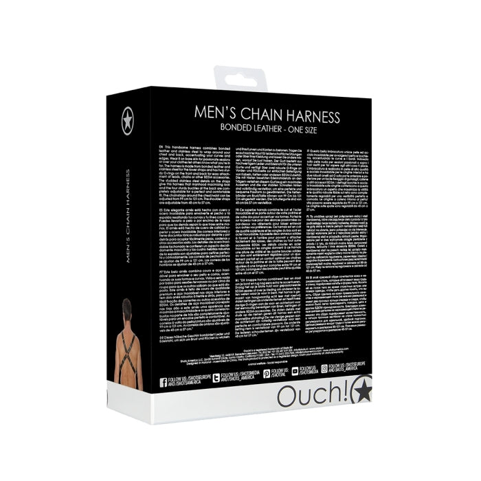 MEN'S CHAIN HARNESS - ONE SIZE - BLACK