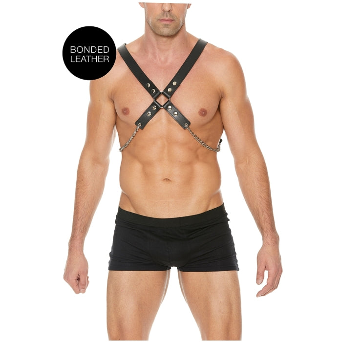 MEN'S CHAIN HARNESS - ONE SIZE - BLACK