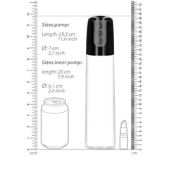 AUTOMATIC CYBER PUMP W/ MASTURB SLEEVE - TRANSP