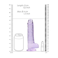 REALISTIC DILDO WITH BALLS 8IN / 19 CM
