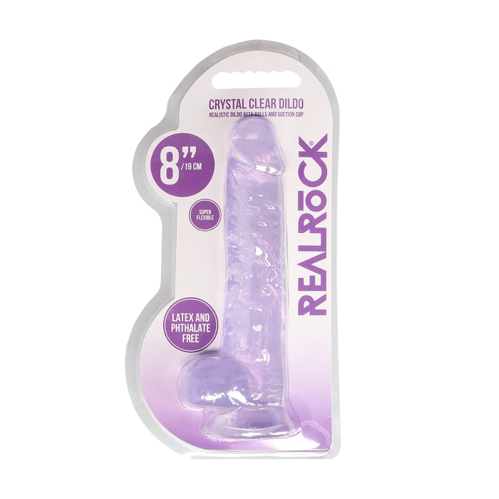 REALISTIC DILDO WITH BALLS 8IN / 19 CM