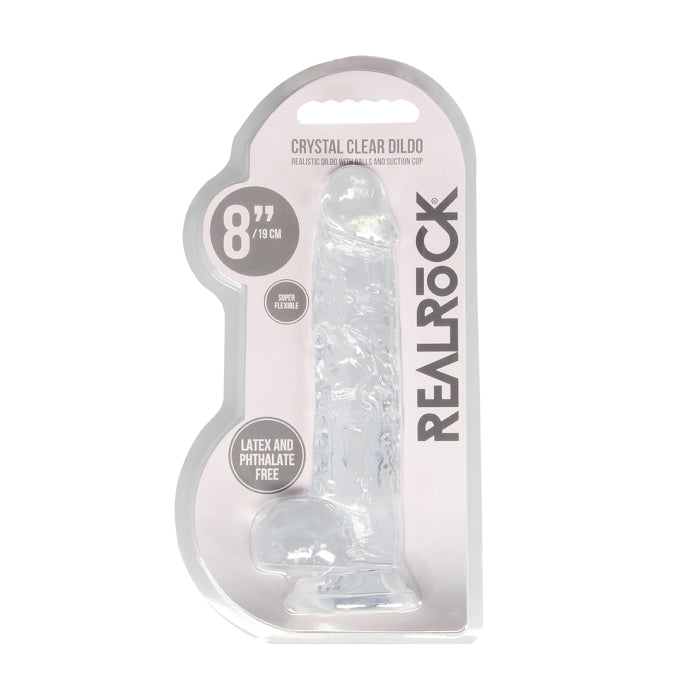 REALISTIC DILDO WITH BALLS 8IN / 19 CM