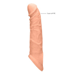 REALISTIC PENIS SLEEVE 8" / 20 CM VANILLA