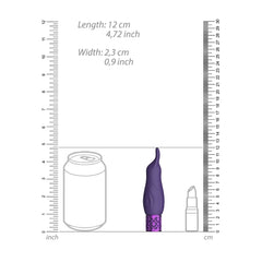 SPARKLE - RECHARGEABLE SILICONE BULLET - PURPLE