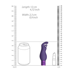 EXQUISITE - RECHARGEABLE SILICONE BULLET - PURPLE