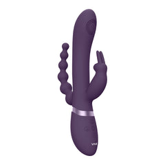 RINI - PULSE WAVE & VIBRATING DBL PENETRAT RABT - BLK