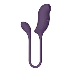 QUINO - AIR WAVE & VIBRATING EGG VIBRATOR - PURPLE