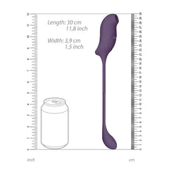 QUINO - AIR WAVE & VIBRATING EGG VIBRATOR - PURPLE