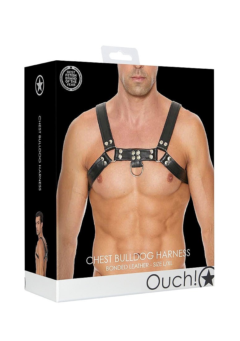 Chest Bulldog Harness – L/XL – Black
