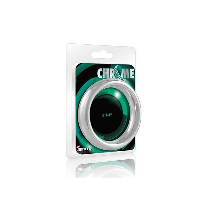 CHROME DONUT COCK RING - 2.25IN