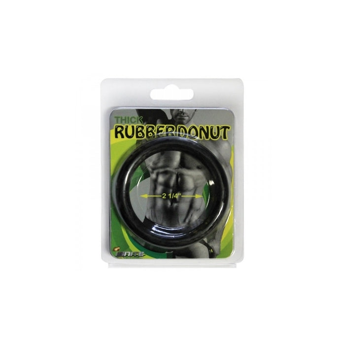 RUBBER DONUT COCK RING -2. 25IN -BLACK (SI-95037)