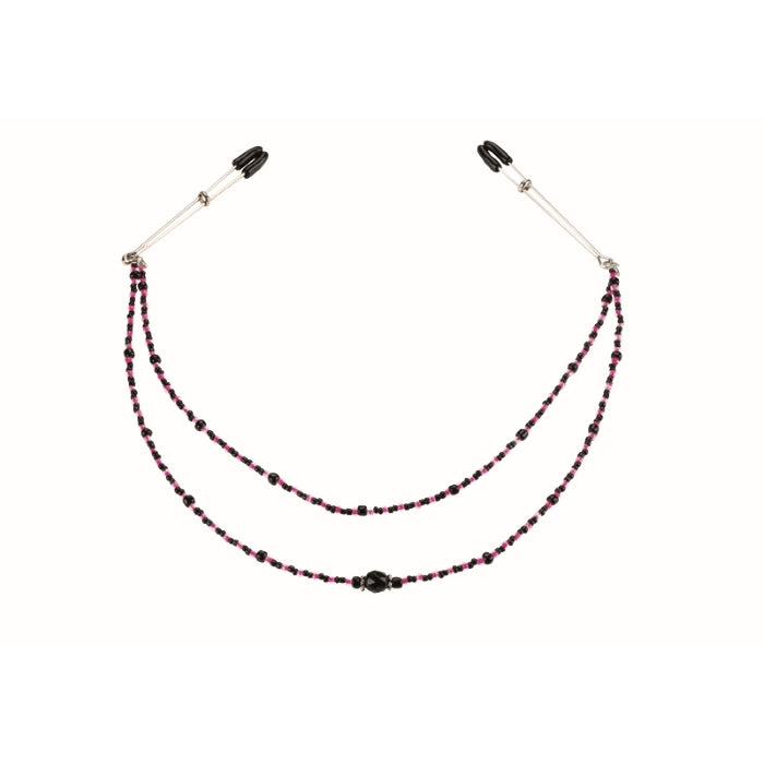 PURPLE DOUBLE STRAND NIPPLE CLAMPS