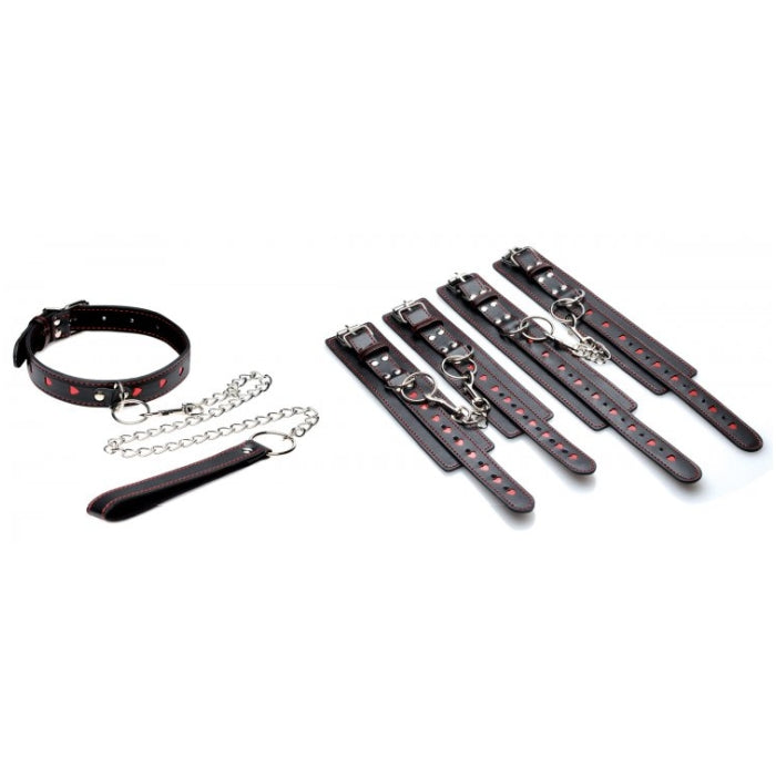 FR HEARTACHE 5 PC HEART ACCENTED BONDAGE SET