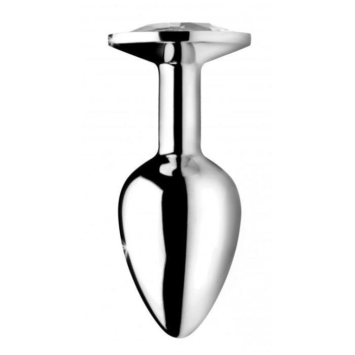 BS CLEAR GEM MEDIUM ANAL PLUG - CLEAR