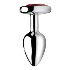 BS RED HEART GEM SMALL ANAL PLUG - CLEAR