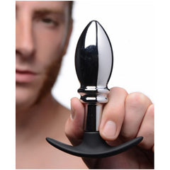 DARK STOPPER METAL & SILICONE ANAL PLUG