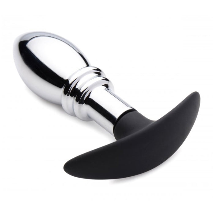 DARK STOPPER METAL & SILICONE ANAL PLUG
