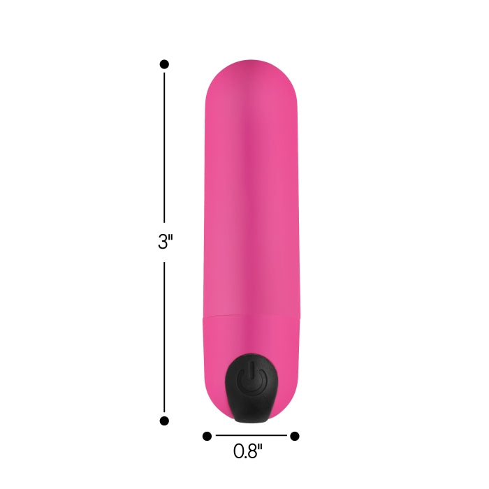 VIBRATING BULLET W/REMOTE CONTROL - PINK