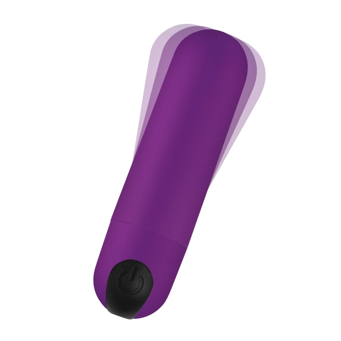 VIBRATING BULLET W/REMOTE CONTROL - PURPLE