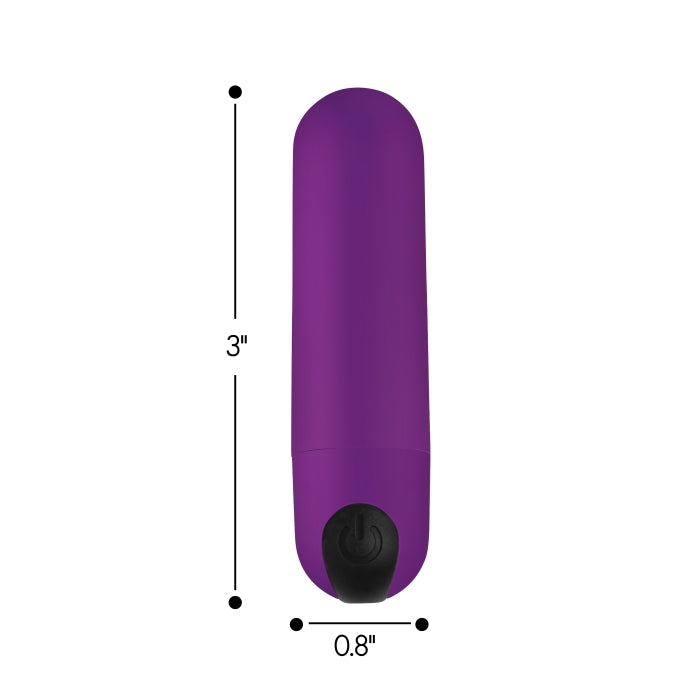 VIBRATING BULLET W/REMOTE CONTROL - PURPLE